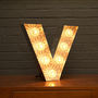 Light Up Marquee Bulb Letters V, thumbnail 1 of 6