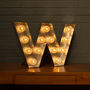 Light Up Marquee Bulb Letters W, thumbnail 1 of 6