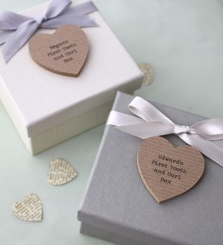 Personalised Tooth, Curl And Birth Bracelet Boxes, 3 of 5