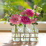 Tickled Pink Vintage Style Fresh Flowers Bottles, thumbnail 1 of 2