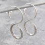 Infinity Sterling Silver Hoop Earrings, thumbnail 1 of 4