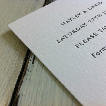 Letterpress Save The Date Card, 7 of 7