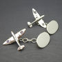 Spitfire Cufflinks Solid Silver, thumbnail 6 of 6