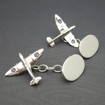 Spitfire Cufflinks Solid Silver, 6 of 6