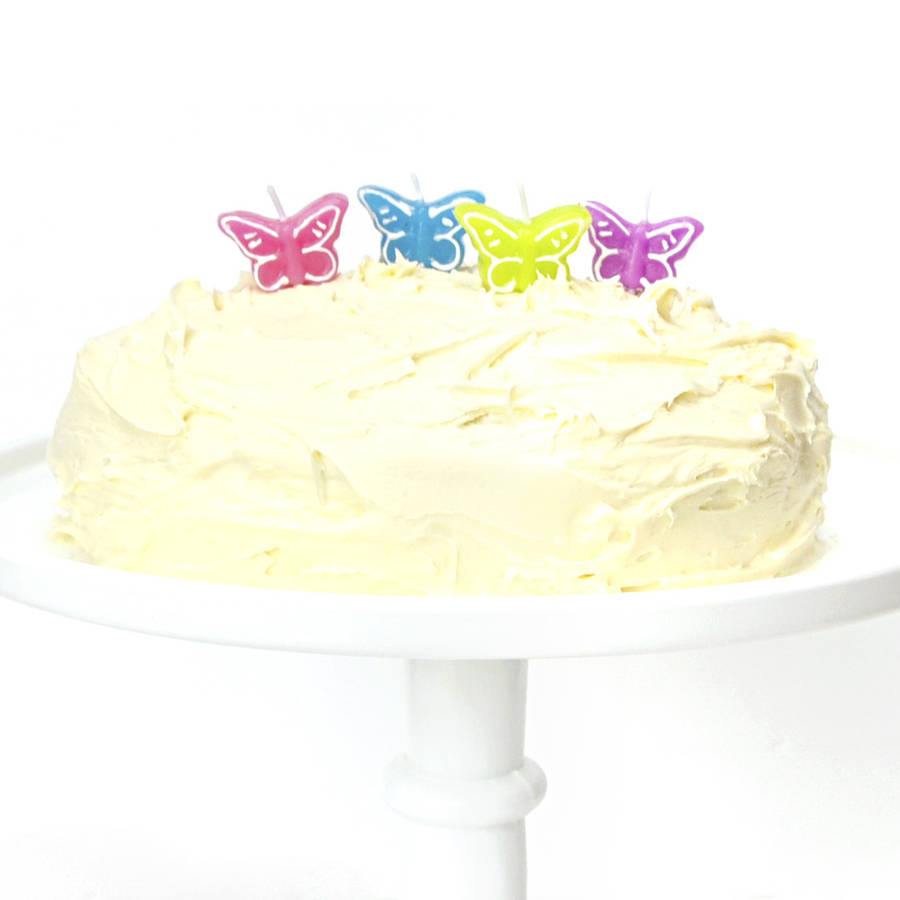 Butterfly Birthday Cake Candles By Peach Blossom