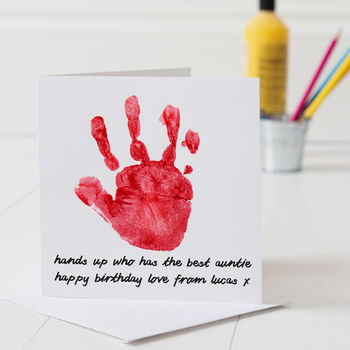 Personalised Hand Print Birthday Card, 2 of 2