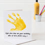 Personalised Hand Print Birthday Card, thumbnail 1 of 2