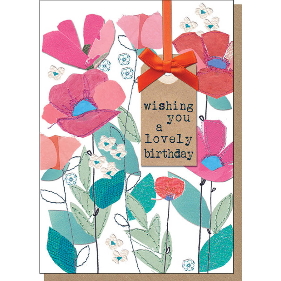 petals birthday card by stop the clock design | notonthehighstreet.com