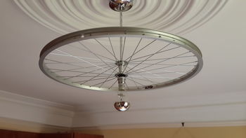 Bike Wheel Ceiling Light, 3 of 6
