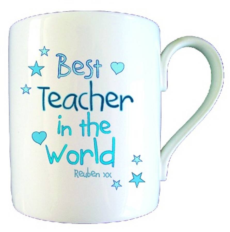 personalised best teacher mug by british and bespoke ...