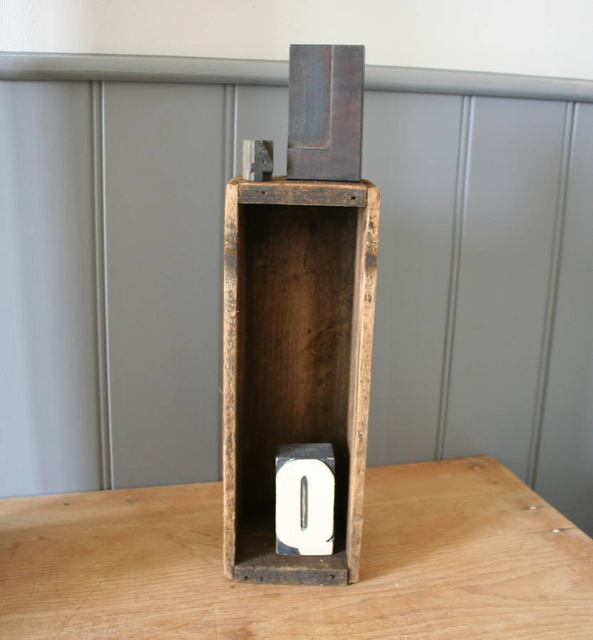 small wooden storage container by homestead store