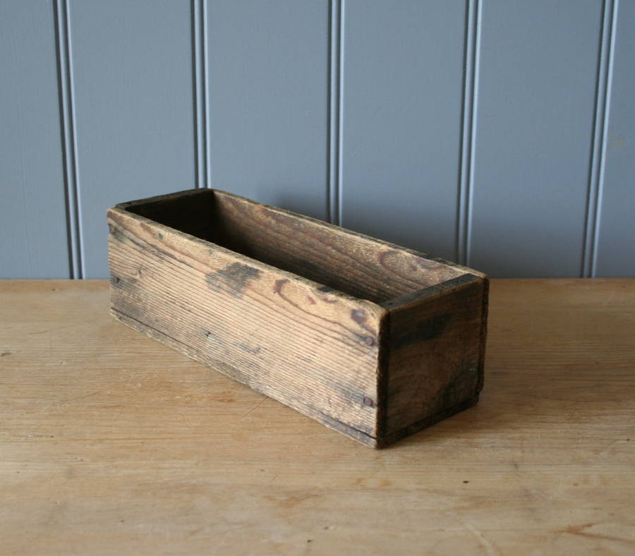 small wooden storage container by homestead store | notonthehighstreet.com