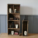 small wooden storage container by homestead store | notonthehighstreet.com