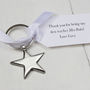 Star Keyring Teacher Gift And Personalised Tag, thumbnail 1 of 2