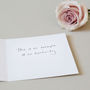 Personalised Rose Quartz Heart Thank You Teacher Card, thumbnail 3 of 5