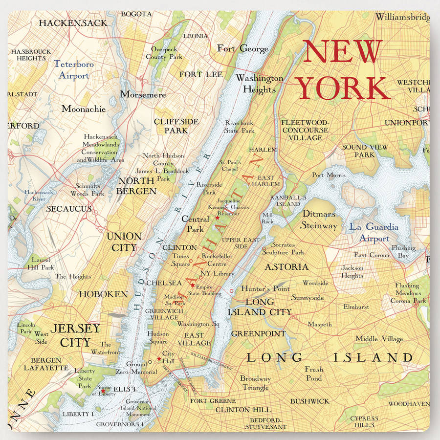 Map Of New York City Time Square Area - Map