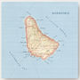 Barbados Map Location Square Print, thumbnail 8 of 10