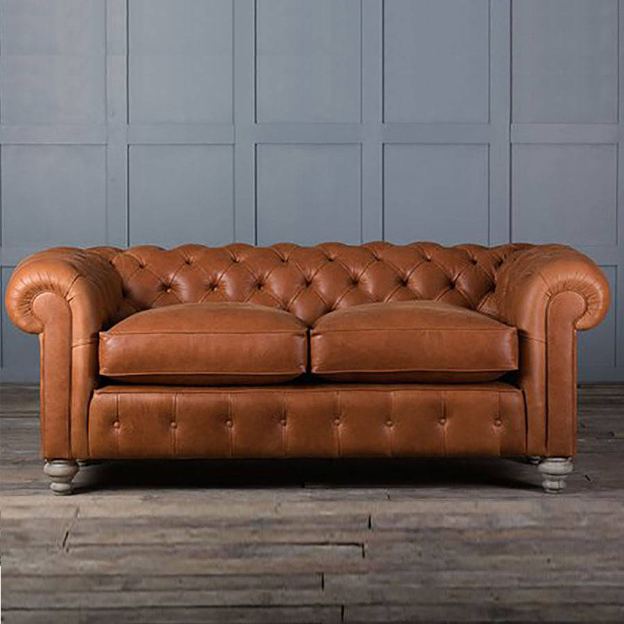 St George Leather Chesterfield Sofa By Authentic Furniture