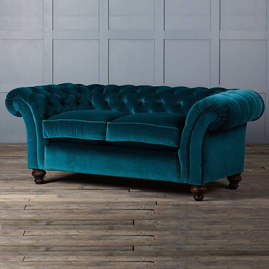 The Monty Velvet Chesterfield Sofa By Authentic Furniture