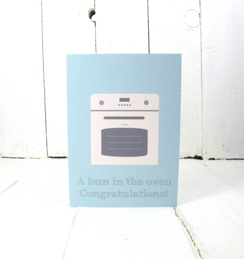 Personalised 'Bun In The Oven' Card By Chips & Sprinkles