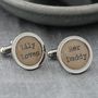 Personalised Love Letter Cufflinks, thumbnail 4 of 7
