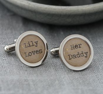 Personalised Love Letter Cufflinks, 4 of 7