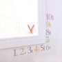 Childrens Number Wall Stickers With Counters, thumbnail 1 of 4