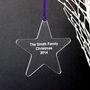 Personalised Family Star Christmas Decoration, thumbnail 2 of 3