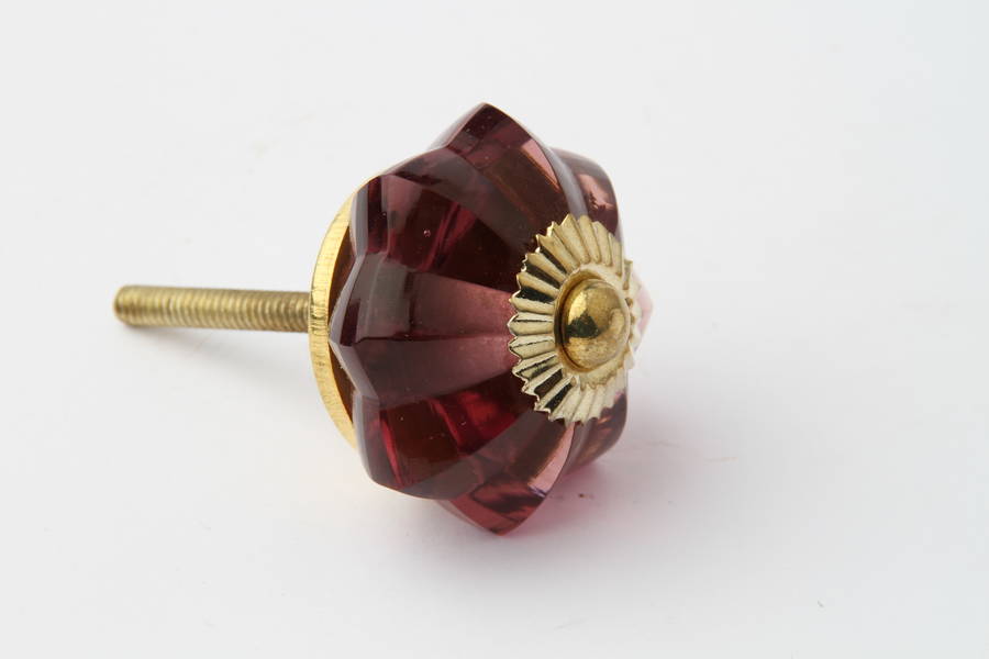 Vintage Style Glass Flower Drawer Knob By French Grey Interiors