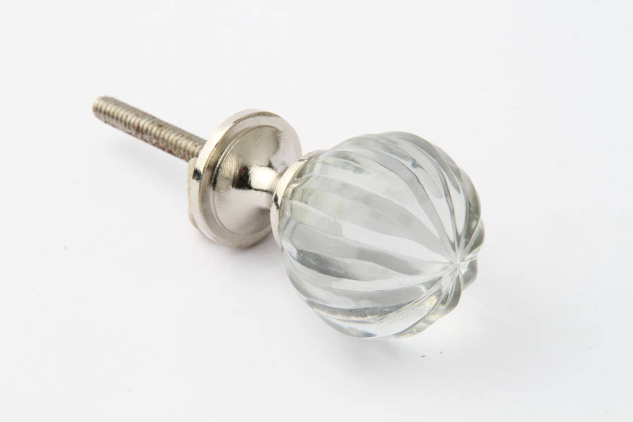 Ridged Glass Drawer Knob By French Grey Interiors