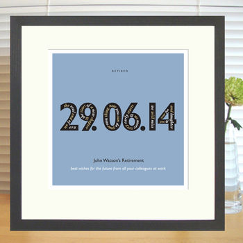 Personalised Retirement Or Leaving Print With Mount, 4 of 5