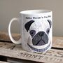Pug Dog Personalised Mug, thumbnail 12 of 12