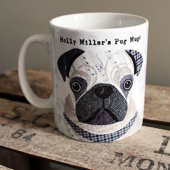 Pug Dog Personalised Mug, 5 of 12