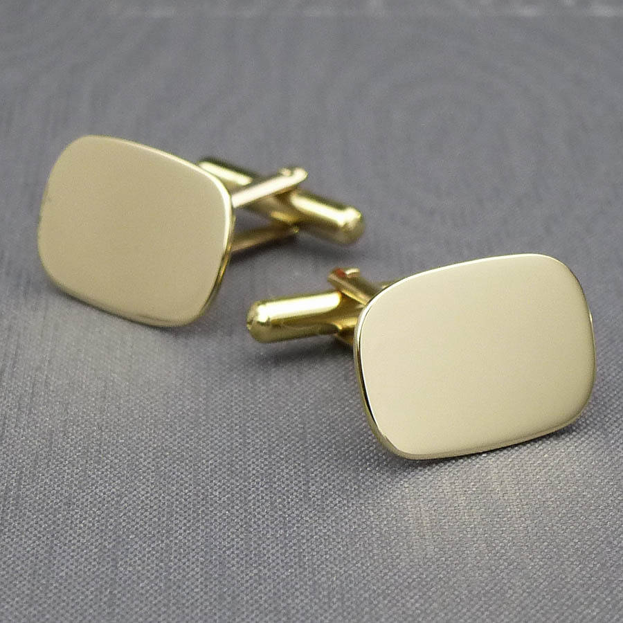 solid gold cufflinks by hersey silversmiths