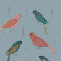 Birds And Floral Card, thumbnail 2 of 2