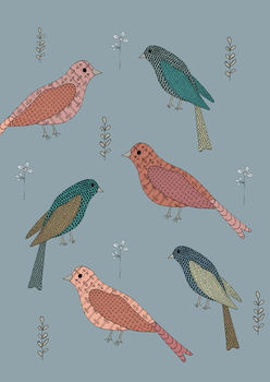 Birds And Floral Card, 2 of 2