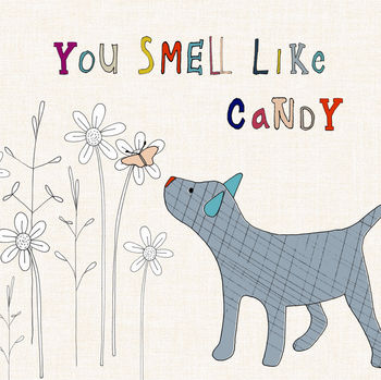 Dog And Butterfly Valentine's Day Card, 2 of 2