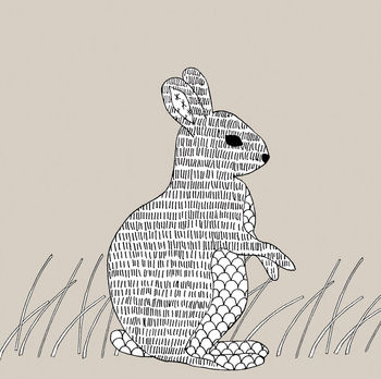 Rabbit New Baby Card, 2 of 2