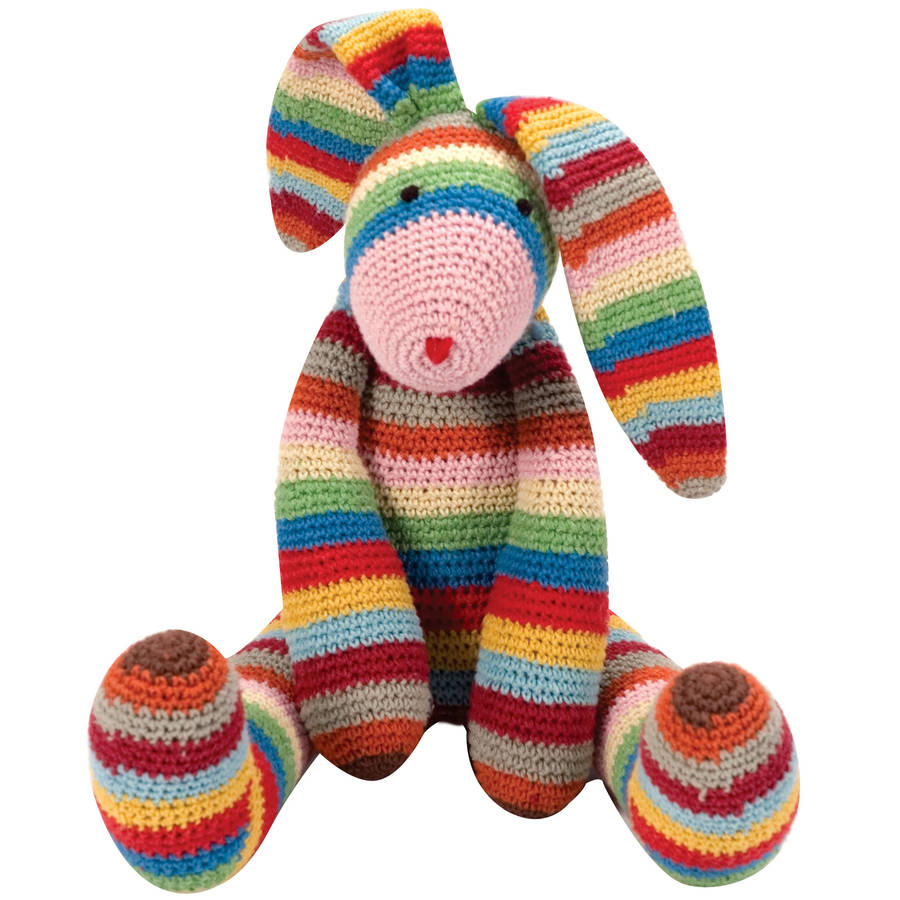 Striped Bunny Toy, 1 of 4
