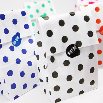 Polka Dot Party Bags With Stickers, 3 of 6