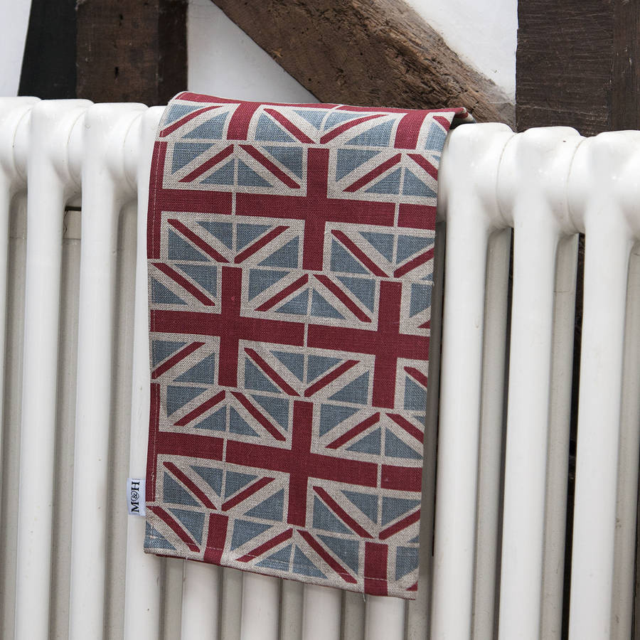 union jack tea towel by mutts & hounds