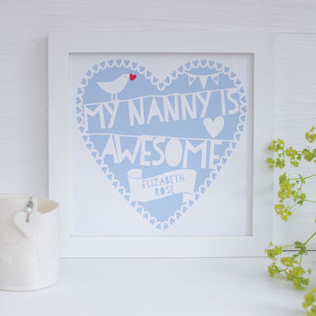 Personalised My Grandmother Is…Framed Print, 3 of 7