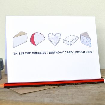 Cheesy Birthday Or Anniversary Card, 3 of 6