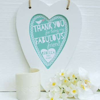 Personalised Thank You Framed Heart, 2 of 3