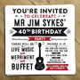 Personalised Guitar Party Invite, thumbnail 1 of 2