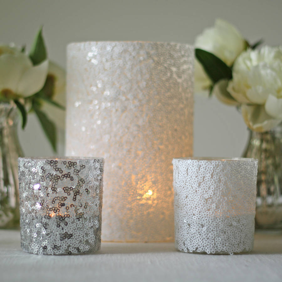 Sequin Candle Holders And Vases, 1 of 5