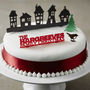 Personalised Traditional Christmas Cake Topper Set, thumbnail 1 of 6