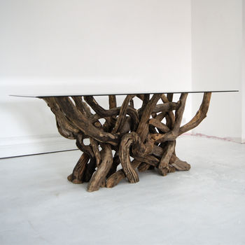 Rectangular Driftwood Dining Base To Seat Up To Eight, 3 of 5