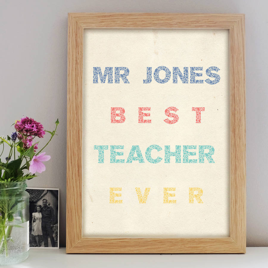 Teacher Gift Print By Little Pieces
