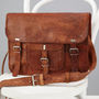Classic Leather Satchel With Front Pocket, thumbnail 1 of 7